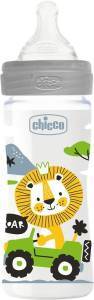 ΜΠΙΜΠΕΡΟ ΠΛΑΣΤΙΚΟ CHICCO UNISEX WELL BEING 250ML ΘΗΛΗ ΣΙΛΙΚΟΝΗΣ 2M+