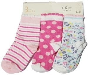 ΚΑΛΤΣΕΣ BENETTON SOCKS FASHION ΛΕΥΚΟ/ΡΟΖ/ΠΟΛΥΧΡΩΜΟ 3ΤΜΧ (0-6 ΜΗΝΩΝ)-(16-17) ΚΑΛΤΣΕΣ BENETTON SOCKS FASHION ΛΕΥΚΟ/ΡΟΖ/ΠΟΛΥΧΡΩΜΟ 3ΤΜΧ (0-6 ΜΗΝΩΝ)-(16-17)