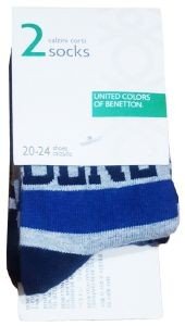 ΚΑΛΤΣΕΣ BENETTON SOCKS FASHION ΣΚΟΥΡΟ ΜΠΛΕ/ΜΠΛΕ/ΓΚΡΙ 2ΤΜΧ (EU:20-24) ΚΑΛΤΣΕΣ BENETTON SOCKS FASHION ΣΚΟΥΡΟ ΜΠΛΕ/ΜΠΛΕ/ΓΚΡΙ 2ΤΜΧ (EU:20-24)