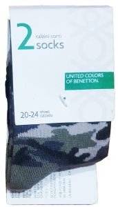 ΚΑΛΤΣΕΣ BENETTON SOCKS FASHION ΠΑΡΑΛΛΑΓΗΣ ΛΑΔΙ/ΓΚΡΙ 2ΤΜΧ (EU:20-24) ΚΑΛΤΣΕΣ BENETTON SOCKS FASHION ΠΑΡΑΛΛΑΓΗΣ ΛΑΔΙ/ΓΚΡΙ 2ΤΜΧ (EU:20-24)
