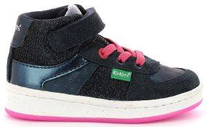 KICKERS ΜΠΟΤΑΚΙ KICKERS BILBON BB MID 664562 ΣΚΟΥΡΟ ΜΠΛΕ/ΡΟΖ (EU:25)