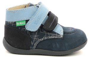 KICKERS ΜΠΟΤΑΚΙ KICKERS BONKRO-2 860096 ΣΚΟΥΡΟ ΜΠΛΕ/ΓΑΛΑΖΙΟ (EU:21)