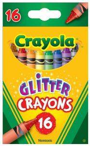 CRAYOLA ΚΗΡΟΜΠΟΓΙΕΣ ΜΕ ΓΚΛΙΤΕΡ CRAYOLA 16ΤΕΜ