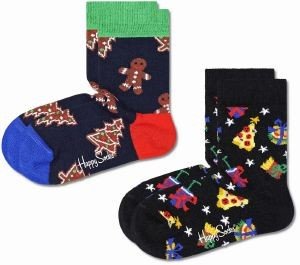  HAPPY SOCKS 2-PACK GINGERBREAD AND GIFTS SOCKS KGAG02-6500