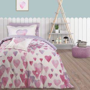 ΣΕΤ ΣΕΝΤΟΝΙΑ ΜΟΝΑ DAS HOME KID 4777 ΚΡΕΜ ΡΟΖ ΛΙΛΑ 170X260CM ΣΕΤ ΣΕΝΤΟΝΙΑ ΜΟΝΑ DAS HOME KID 4777 ΚΡΕΜ ΡΟΖ ΛΙΛΑ 170X260CM