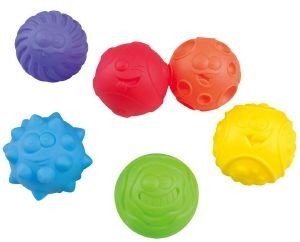 PLAYGO ΠΟΛΥΧΡΩΜΑ ΜΠΛΑΚΙΑ ΟΥΡΑΝΙΟ ΤΟΞΟ PLAYGO RAINBOW TEXTURED BALLS 6ΤΜΧ (2403)