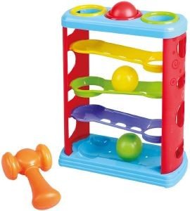 PLAYGO ΠΙΣΤΑ ΜΕ ΜΠΑΛΑΚΙΑ ΚΑΙ ΣΦΥΡΑΚΙ PLAYGO HAMMER AND ROLL TOWER (2249)