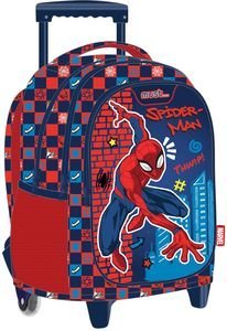 MUST ΤΣΑΝΤΑ ΤΡΟΛΕΪ MUST ΔΗΜΟΤΙΚΟΥ SPIDER-MAN THWIP ΜΠΛΕ ΣΚΟΥΡΟ