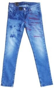 JEANS  SISLEY AMERICAN ROCKPOP  (140 CM)-(8-9 )