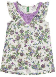 TOP BENETTON BEE FREE ΛΕΥΚΟ/ΜΩΒ (140 CM)-(8-9 ΕΤΩΝ) TOP BENETTON BEE FREE ΛΕΥΚΟ/ΜΩΒ (140 CM)-(8-9 ΕΤΩΝ)