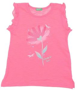 TOP ΑΜΑΝΙΚΟ BENETTON #5 HELLO SUMM G ΦΟΥΞΙΑ ΜΕΛΑΝΖΕ (82 CM)-(1-2 ΕΤΩΝ)