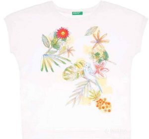 T-SHIRT BENETTON CA PARROTS ΛΕΥΚΟ (110 CM)-(4-5 ΕΤΩΝ) T-SHIRT BENETTON CA PARROTS ΛΕΥΚΟ (110 CM)-(4-5 ΕΤΩΝ)