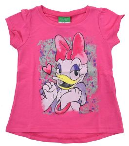 ΜΠΛΟΥΖΑ ΜΕ ΚΟΝΤΟ ΜΑΝΙΚΙ BENETTON #5 HELLO SUMM G DAISY ΦΟΥΞΙΑ (90 CM)-(2 ΕΤΩΝ)