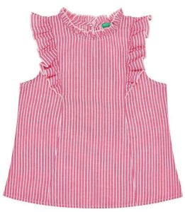 TOP BENETTON FUNZIONE GIRL ΛΕΥΚΟ/KOKKINO (130 CM)-(7-8 ΕΤΩΝ)