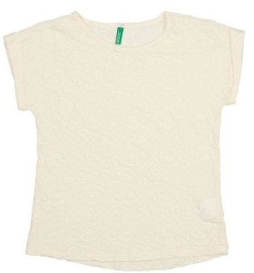 T-SHIRT BENETTON CRAFT GIRL ΕΚΡΟΥ (140 CM)-(8-9 ΕΤΩΝ)