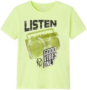 T-SHIRT NAME IT 13200272 NKMVAGNO  LIME (122-128 CM)-(7-8 )