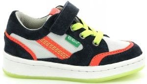 KICKERS SNEAKERS KICKERS BISCKUIT 858804 ΣΚΟΥΡΟ ΜΠΛΕ/ΓΚΡΙ/ΠΟΡΤΟΚΑΛΙ (EU:22)