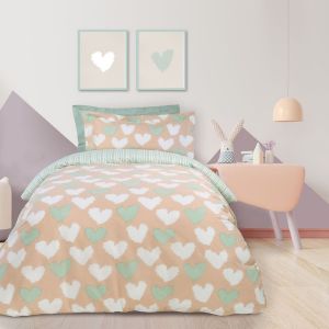 DAS HOME ΣΕΤ ΣΕΝΤΟΝΙΑ DAS HOME MONΑ KID 4801 ΜΕΝΤΑ/ΣΟΜΟΝ/ΛΕΥΚΟ 170X240CM 3ΤΜΧ
