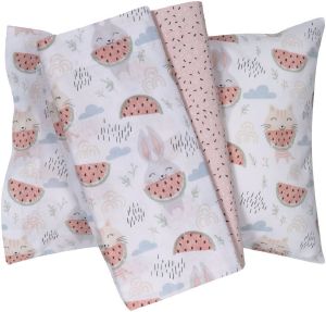 DAS HOME ΣΕΤ ΣΕΝΤΟΝΙΑ ΚΟΥΝΙΑΣ DAS HOME BABY FUN 4811 ΣΟΜΟΝ/ΓΚΡΙ/ΛΕΥΚΟ 130X170CM 3ΤΜΧ