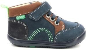 KICKERS ΜΠΟΤΑΚΙ KICKERS KINOE 878670 ΣΚΟΥΡΟ ΜΠΛΕ/ΚΑΦΕ (EU:21)