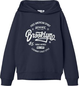 NAME IT HOODIE NAME IT 13206606 NKMVILDAR ΣΚΟΥΡΟ ΜΠΛΕ (134-140 CM)-(9-10 ΕΤΩΝ)
