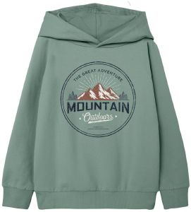 HOODIE NAME IT 13206621 NKMVUGO  MINT (122-128 CM)-(7-8 )