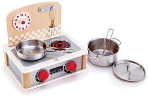 ΞΥΛΙΝΗ ΚΟΥΖΙΝΑ - GRILL SET 2 IN 1 HAPE PLAYFULLY DELICIOUS