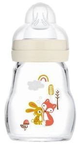 ΜΠΙΜΠΕΡΟ ΓΥΑΛΙΝΟ MAM FEEL GOOD ΜΕ ΘΗΛΗ ΣΙΛΙΚΟΝΗΣ ΚΡΕΜ 170ML ΜΠΙΜΠΕΡΟ ΓΥΑΛΙΝΟ MAM FEEL GOOD ΜΕ ΘΗΛΗ ΣΙΛΙΚΟΝΗΣ ΚΡΕΜ 170ML