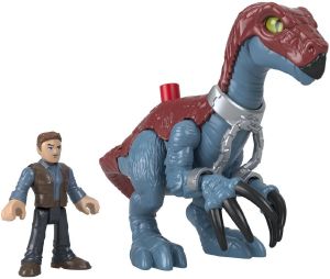 FISHER-PRICE IMAGINEXT - JURASSIC WORLD 3 - ΔΕΙΝΟΣΑΥΡΟΣ ΚΑΙ ΦΙΓΟΥΡΑ (GVV63)