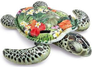 ΦΟΥΣΚΩΤΟ ΘΑΛΑΣΣΙΑ ΧΕΛΩΝΑ INTEX REALISTIC SEA TURTLE RIDE ON 191 X 170CM φωτογραφία