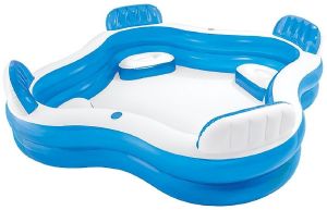 ΦΟΥΣΚΩΤΗ ΠΙΣΙΝΑ INTEX SWIM CENTER SQUARE FAMILY LOUNGE POOL ΦΟΥΣΚΩΤΗ ΠΙΣΙΝΑ INTEX SWIM CENTER SQUARE FAMILY LOUNGE POOL