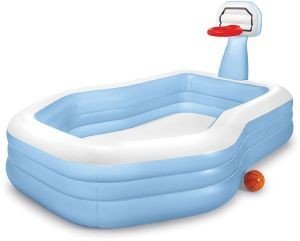 INTEX ΦΟΥΣΚΩΤΗ ΠΙΣΙΝΑ ΓΗΠΕΔΟ ΜΠΑΣΚΕΤ INTEX SWIM CENTER SHOOTIN HOOPS FAMILY POOL 229 X 218 X 79CM