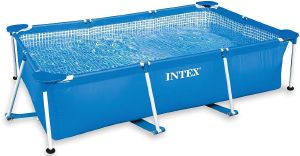 INTEX ΦΟΥΣΚΩΤΗ ΠΑΡΑΛΛΗΛΟΓΡΑΜΜΗ ΠΙΣΙΝΑ INTEX RECTANGULAR FRAME POOL 220 X 150 X 60CM