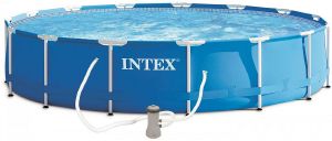 INTEX ΦΟΥΣΚΩΤΗ ΠΙΣΙΝΑ INTEX METAL FRAME BEACHSIDE 305 X 76CM