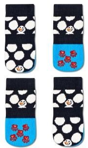  HAPPY SOCKS KIDS BIG DOT SNOWMAN SOCK KBDS01-6500 /