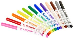 CRAYOLA CRAYOLA ΛΕΠΤΟΙ ΜΑΡΚΑΔΟΡΟΙ 12ΤΜΧ (7509)