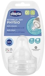 CHICCO ΘΗΛΗ ΣΙΛΙΚΟΝΗΣ CHICCO PHYSIO PERFECT 5 ΚΑΝΟΝΙΚΗ ΡΟΗ 0Μ+ (2ΤΜΧ)