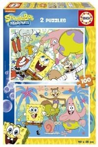 EDUCA PUZZLE BOB ESPONJA (2X100 TMX)