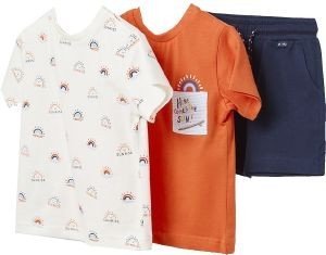 ΣΕΤ T-SHIRTS 3 ΤΜΧ MAYORAL 053 ΠΟΡΤΟΚΑΛΙ (80 CM)(12-18 ΜΗΝΩΝ)