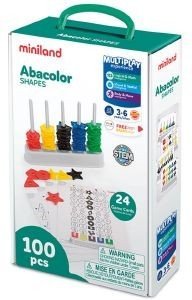 ΠΑΙΧΝΙΔΙ ΔΡΑΣΤΗΡΙΟΤΗΤΩΝ MINILAND ABACOLOR SHAPES 100 ΤΜΧ ΠΑΙΧΝΙΔΙ ΔΡΑΣΤΗΡΙΟΤΗΤΩΝ MINILAND ABACOLOR SHAPES 100 ΤΜΧ