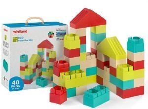 ΣΕΤ ΔΡΑΣΤΗΡΙΟΤΗΤΩΝ MINILAND ECO SUPER KIM BLOC 40 PCS ΣΕΤ ΔΡΑΣΤΗΡΙΟΤΗΤΩΝ MINILAND ECO SUPER KIM BLOC 40 PCS