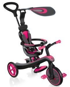 GLOBBER ΤΡΙΚΥΚΛΟ TRIKE EXPLORER 4IN1 ΦΟΥΞΙΑ PINK (632-110)