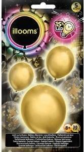 ILLOOMS LED BALLOONS CONFETTI 5ΤΜΧ ΧΡΥΣΑ ILLOOMS LED BALLOONS CONFETTI 5ΤΜΧ ΧΡΥΣΑ