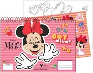 ΜΠΛΟΚ ΖΩΓΡΑΦΙΚΗΣ GIM 23X33 ME STICKER MINNIE MOUSE 2023 ΜΠΛΟΚ ΖΩΓΡΑΦΙΚΗΣ GIM 23X33 ME STICKER MINNIE MOUSE 2023