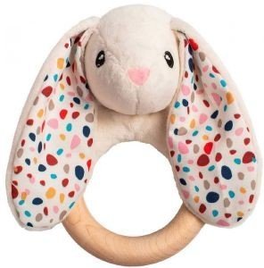 WHISBEAR  ECO TEETHER BUNNY CREAM