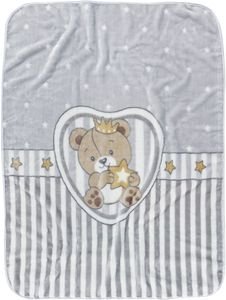 ΚΟΥΒΕΡΤΑ VELOUR DAS BABY RELAX 6617 ΓΚΡΙ 110X140CM ΚΟΥΒΕΡΤΑ VELOUR DAS BABY RELAX 6617 ΓΚΡΙ 110X140CM