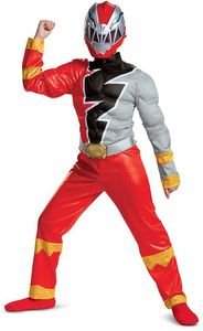 RED RANGER DINO FURY CLASSIC MUSCLE DISGUISE [115869] (5-6 )-(99-123CM)