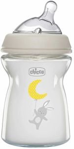 ΜΠΙΜΠΕΡΟ ΓΥΑΛΙΝΟ CHICCO NATURAL FEELING 250ML TS 0M+