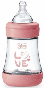 ΜΠΙΜΠΕΡΟ ΓΥΑΛΙΝΟ CHICCO P5 ΡΟΖ 150ML 0M+