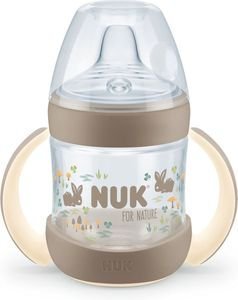 NUK ΜΠΙΜΠΕΡΟ ΕΚΠΑΙΔΕΥΣΗΣ NUK NATURE ΜΕ ΔΥΟ ΛΑΒΕΣ 6M 150ML